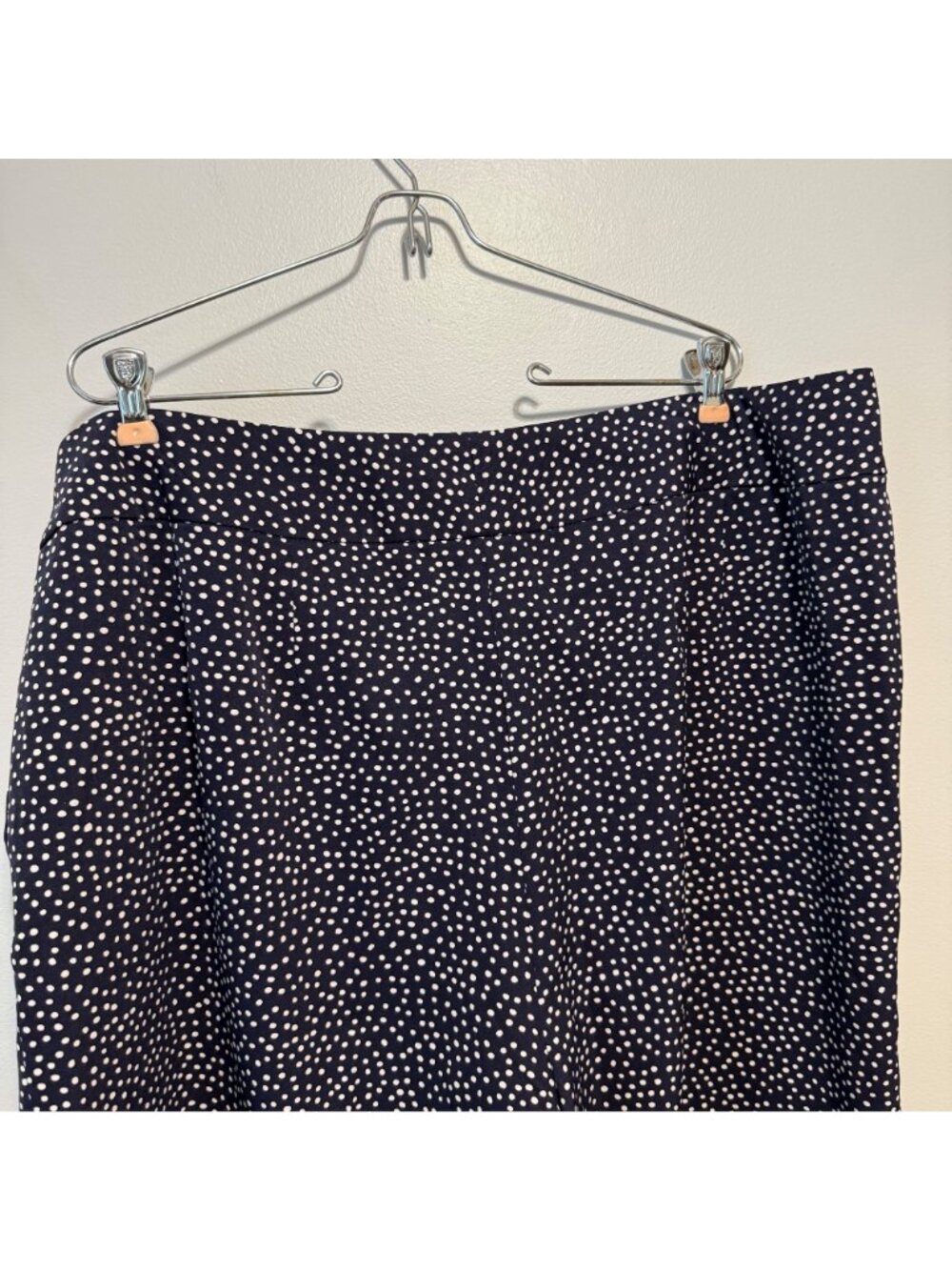 NWOT Jessica London Womens Polka Dot Capri Pants Size 24 Navy & White - Picture 7 of 7